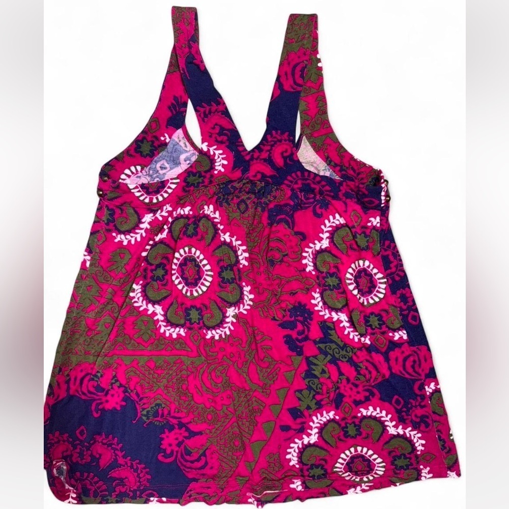 Candie's Pink and Purple Patterned Tank Top - Picture 3 of 4